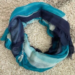 Light weight blue scarf.